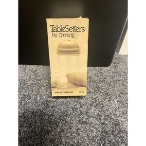 Vintage Corning Pyrex TableSetters Shaker Dispenser Almond Glass